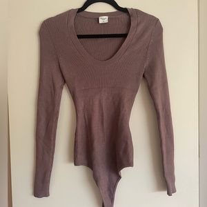 Abercrombie and Fitch scoop neck sweater, bodysuit!